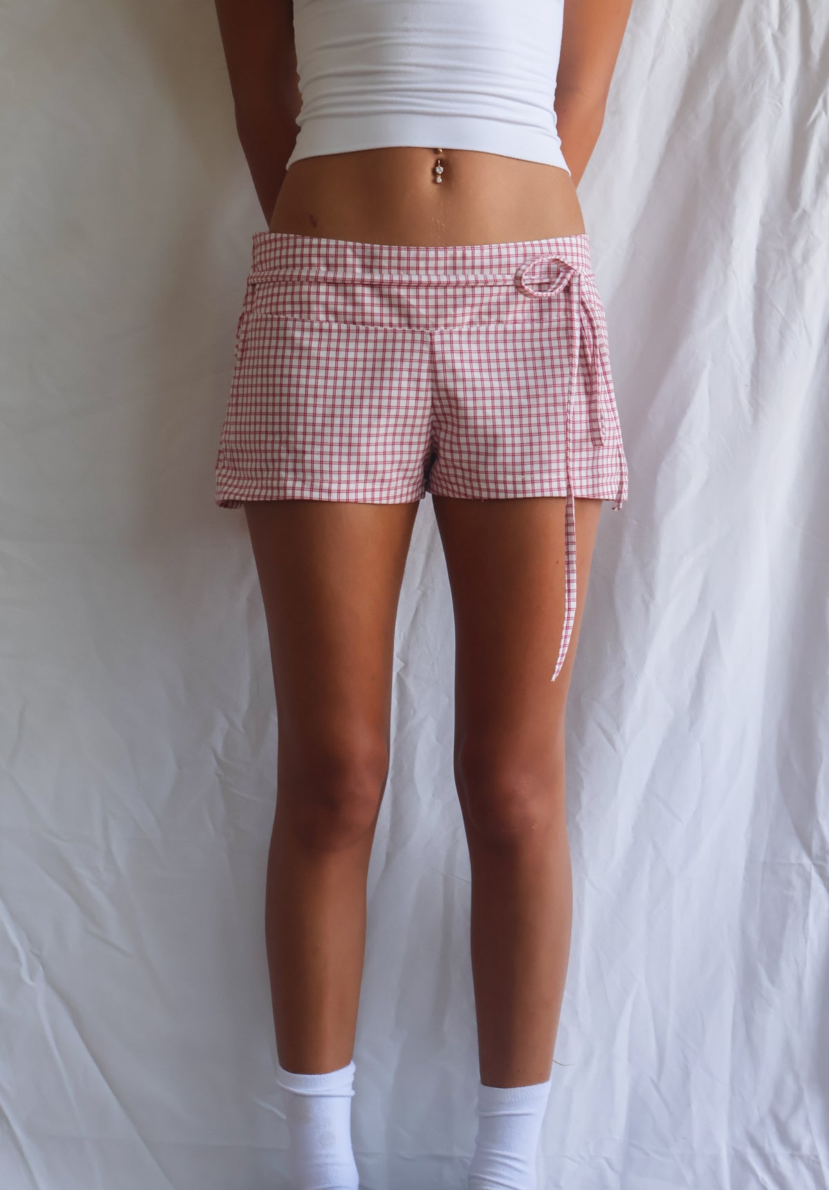 SAILOR SHORTS - RED CHECK