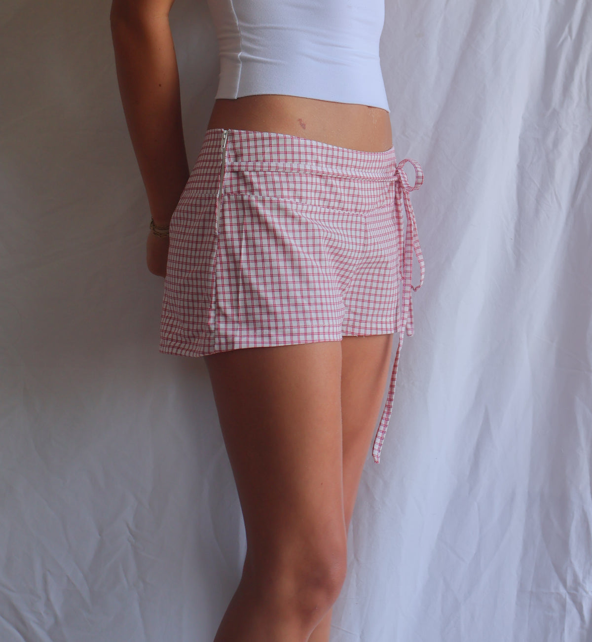 SAILOR SHORTS - RED CHECK
