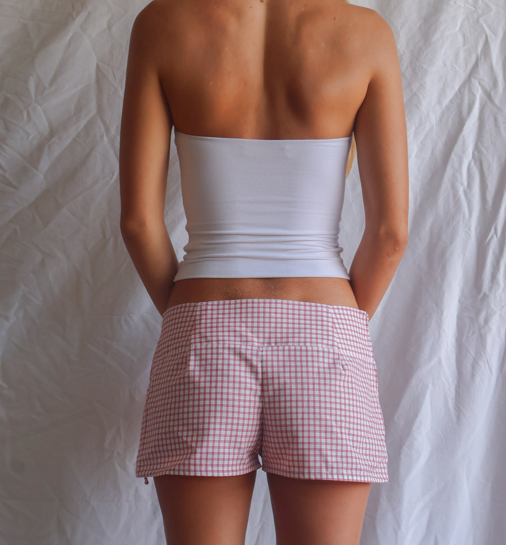SAILOR SHORTS - RED CHECK