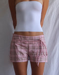 SAILOR SHORTS - PINK PLAID